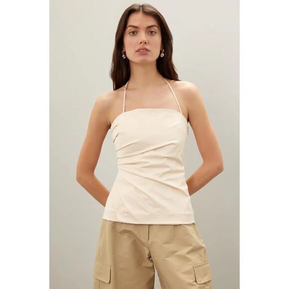 A.L.C. Charlotte White Crepe Top - Picture 2 of 13
